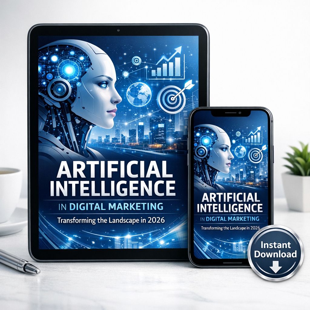Artificial Intelligence in Digital Marketing: Transforming the Landscape in 2026 | AI Marketing Ebook | Instant Download PDF