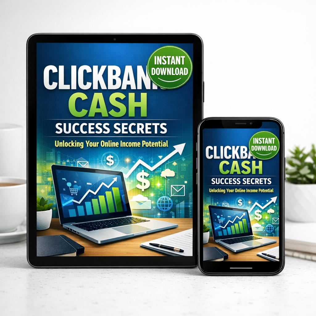 ClickBank Cash Success Secrets | Affiliate Marketing Ebook | Digital Download Guide to Online Income